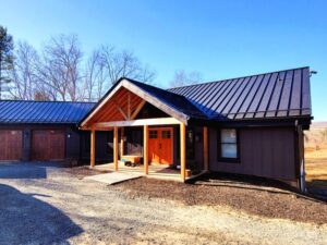 completed custom home in Virginia built by structural insulated panels