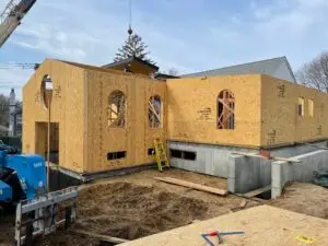 SIP wall installation on a NY Synagogue renovation