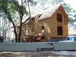 house under construction with SIPs