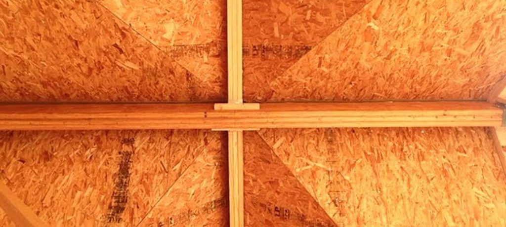 This picture is shows the ceiling design of the roof and how accurate ACME panels were – no additional cuts were needed to fit these 4 rooflines together.